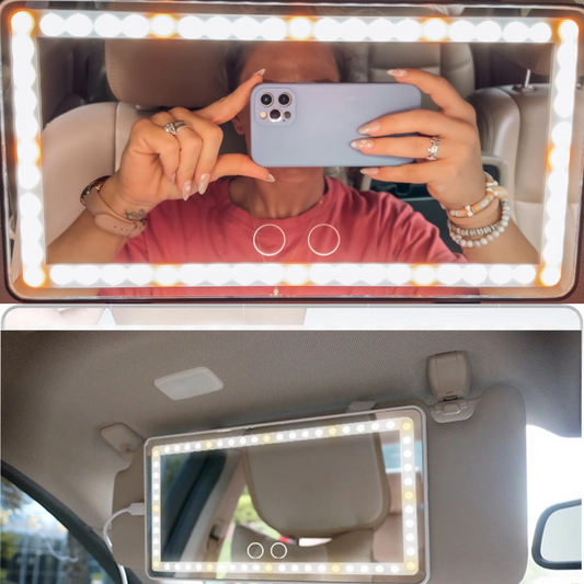 Tocador LED™ - El espejo que necesita toda mujer en su auto